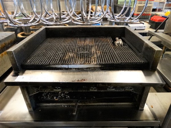 NICE! Stainless Steel Commercial Countertop Gas Powered Charbroiler. 36x32x20 - Image 1 of 9
