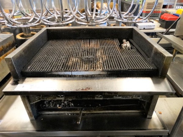 NICE! Stainless Steel Commercial Countertop Gas Powered Charbroiler. 36x32x20 - Image 2 of 9