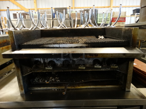 NICE! Stainless Steel Commercial Countertop Gas Powered Charbroiler. 36x32x20 - Image 3 of 9