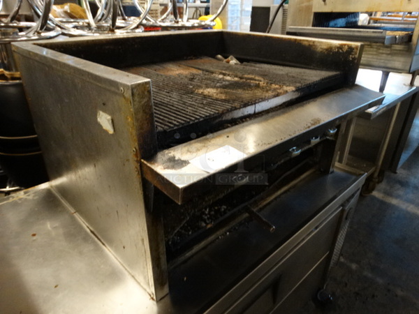 NICE! Stainless Steel Commercial Countertop Gas Powered Charbroiler. 36x32x20 - Image 4 of 9