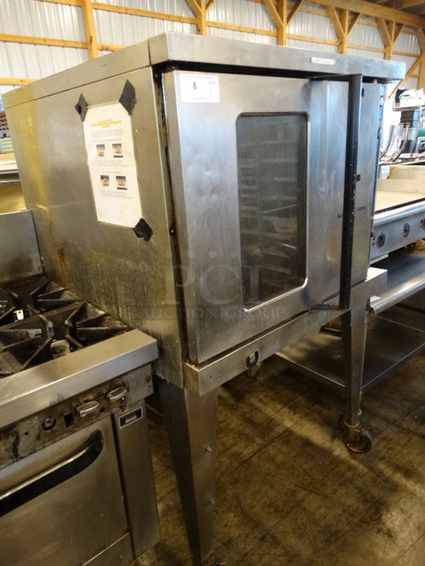 FANTASTIC! Stainless Steel Commercial Electric Powered Full Size Convection Oven on Metal Legs w/ Commercial Casters. 38x41x61 - Image 6 of 8