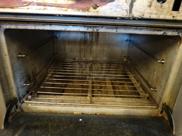 WOW! Southbend Stainless Steel Commercial 6 Burner Range w/ Lower Oven on Commercial Casters. 37x34x48 - Image 2 of 8