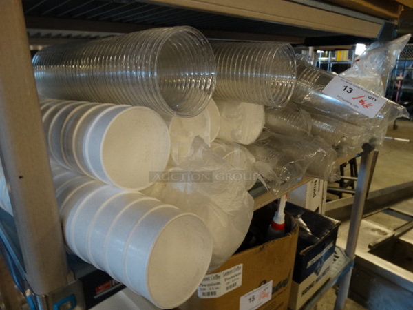 All One Money! Lot of Plastic and Styrofoam Cups! - Image 2 of 4