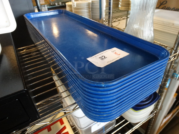 12 Long Blue Trays. 9x25.5x1. 12 Times Your Bid! - Image 2 of 3