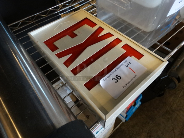 Exit Sign. 12x7.5x2 - Image 2 of 4
