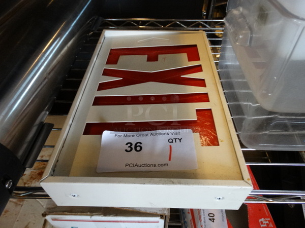 Exit Sign. 12x7.5x2 - Image 3 of 4