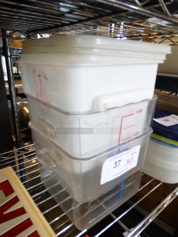 3 Poly Containers w/ 3 Lids. 8.5x9x7. 3 Times Your Bid! - Image 3 of 3