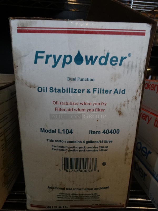 2 Boxes; Frypowder and Oil Max Sparklaid Oil Stabilizer and Filter Aids. 2 Times Your Bid! - Image 3 of 5