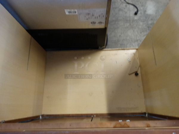 Wood Pattern Cabinet Frame w/ 3 Doors and Drawer. 48x25x35 - Image 4 of 6