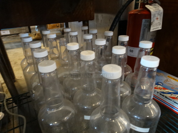 27 Poly Clear Bottles. 3x3x11.5. 27 Times Your Bid! - Image 3 of 5