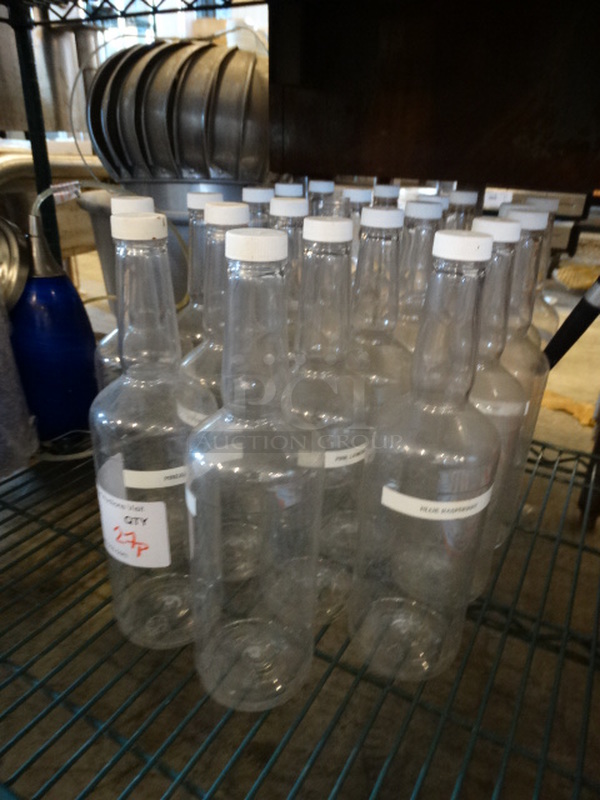 27 Poly Clear Bottles. 3x3x11.5. 27 Times Your Bid! - Image 5 of 5