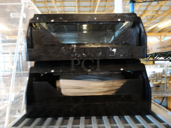 2 Black Poly Napkin Dispensers. 12x5x14. 2 Times Your Bid! - Image 3 of 3