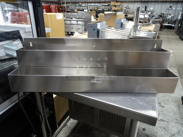 WOW! Brand New Winco Model SPR-32D Commercial Stainless Steel 32” Double Speed Rail. 9X9x32