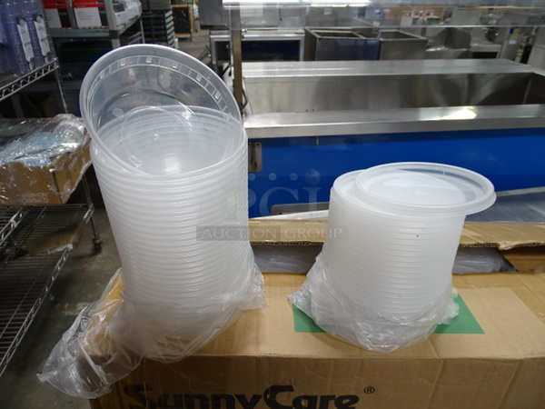 (x4) 4 Times Your Bid. Brand New Deli Combo Containers. 16 And 8 OZ