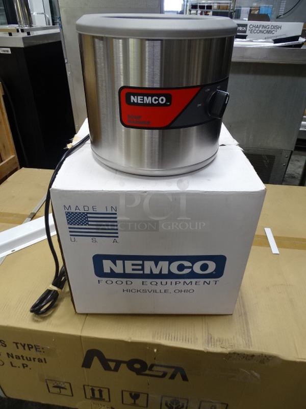 NEW! Nemco Model 6100A Stainless Steel Electric Soup Warmer. 120 Volt 11x12x10