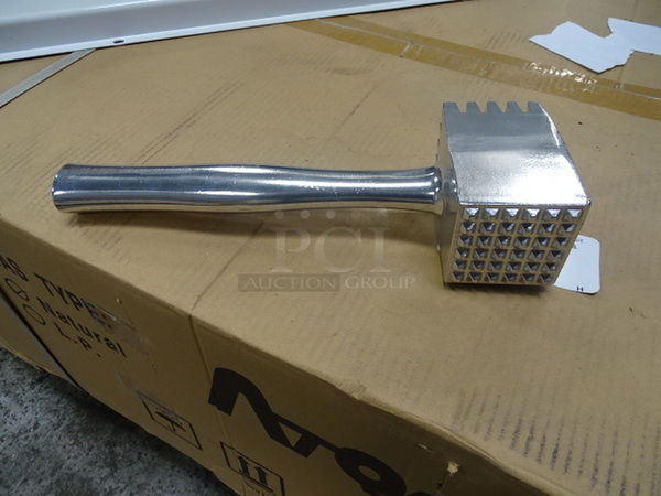STILL IN THE BOX! Brand New Winco AMT-4 Aluminum 2 Sided Meat Tenderizer. 3x5x13 