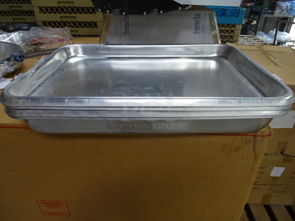 (x4) 4 Times Your Bid. Brand New Update International ABP-1826H Aluminum Baked Pans With Drop Handle. 26X19x4