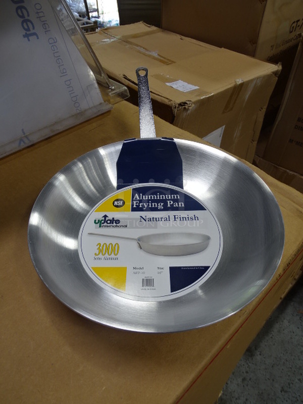  (x2) 2 Times Your Bid. Brand New Update International Model AFP-10 10” Aluminum Fry Pan With Natural Finish. 18X11x2