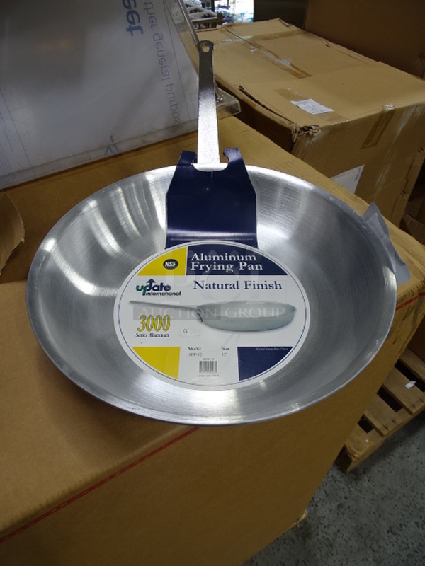 (x2) 2 Times Your Bid. Brand New Update International Model AFP-12 12” Aluminum Fry Pan With Natural Finish. 22X13x3