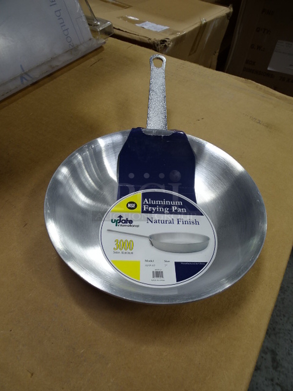 (x2) 2 Times Your Bid. Brand New Update International Model AFP-7 7” Aluminum Fry Pan With Natural Finish. 13X8x2