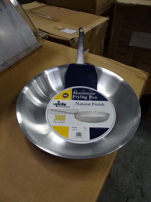  (x2) 2 Times Your Bid. Brand New Update International Model AFP-10 10” Aluminum Fry Pan With Natural Finish. 18X11x2