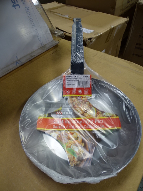 (x2) 2 Times Your Bid. Brand New Winco Model CSFP-8 8 5/8” French Style Polished Carbon Steel Fry Pan. 18X9x2