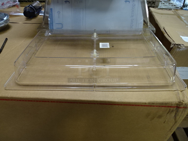 (x3) 3 Times Your Bid. Brand New Winco Model C-DPFH Full-Size Polycarbonate Hinged Display Cover. 31x21x3