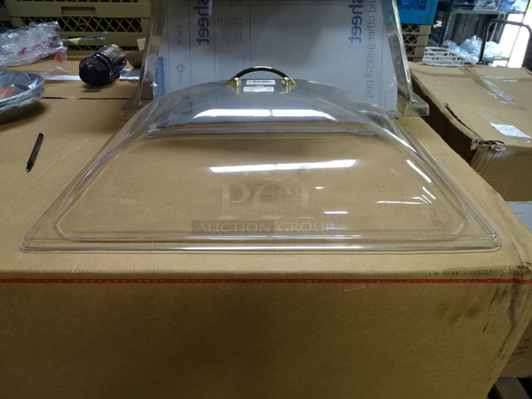 (x3) 3 Times Your Bid. Brand New Winco Model C-DP2 Clear Half Sized Dome Cover. 11x22x6