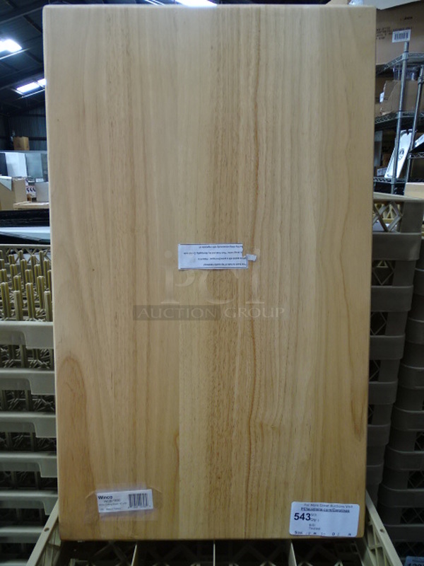 NEW! Winco Model WCB-1830 Wood Cutting Board. 18x30x2 
