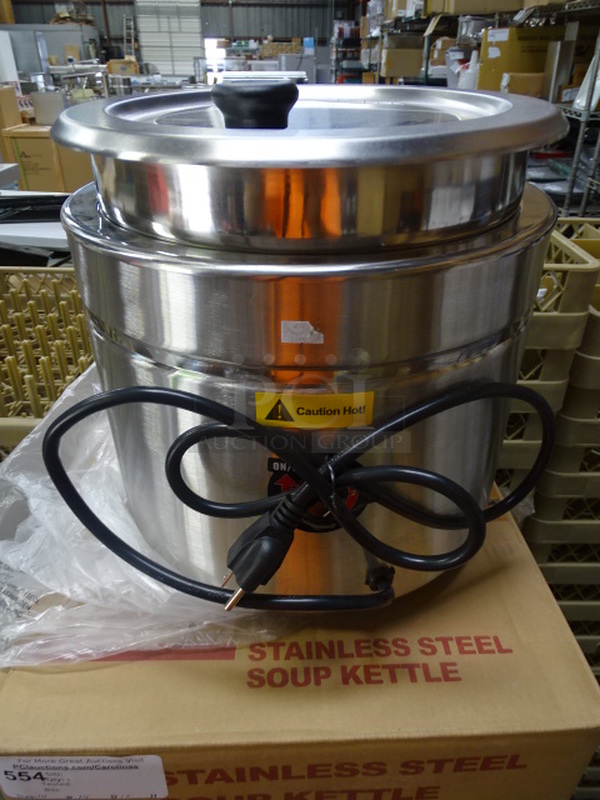 BRAND NEW! Atosa AT51388 Stainless Steel Electric Single Well Soup Kettle. 14x14x15

















 