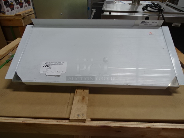 NEW! John Boos Model EWS8-1224 Commercial Stainless Steel Wall Mounted Shelf. 12x27x10