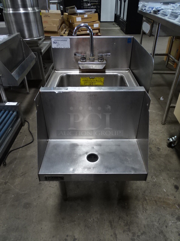 GOOD! Commercial Stainless Steel Hand Sink With Front Shelf. 18x24x36