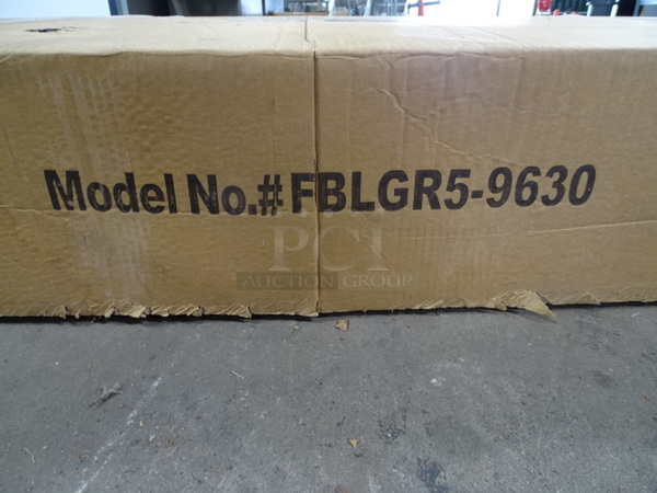 STILL IN THE BOX! Brand New John Boos Model FBLGR5-9630 Commercial Stainless Steel Economy Table With 5