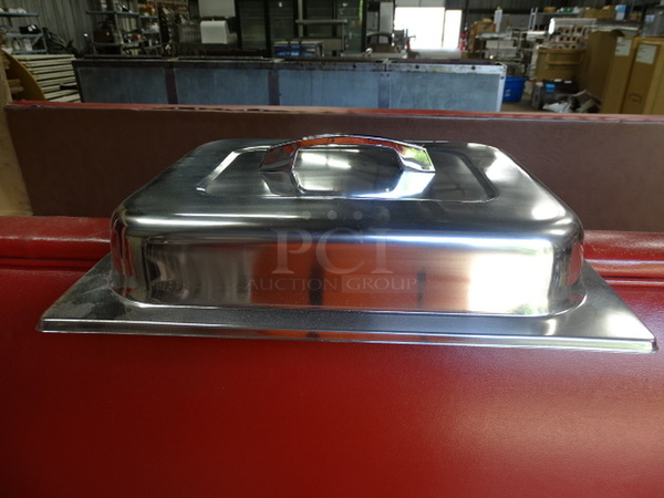 (x5) 5 Times Your Bid. Brand New Commercial Stainless Steel Half Size Lid. 13x11x4