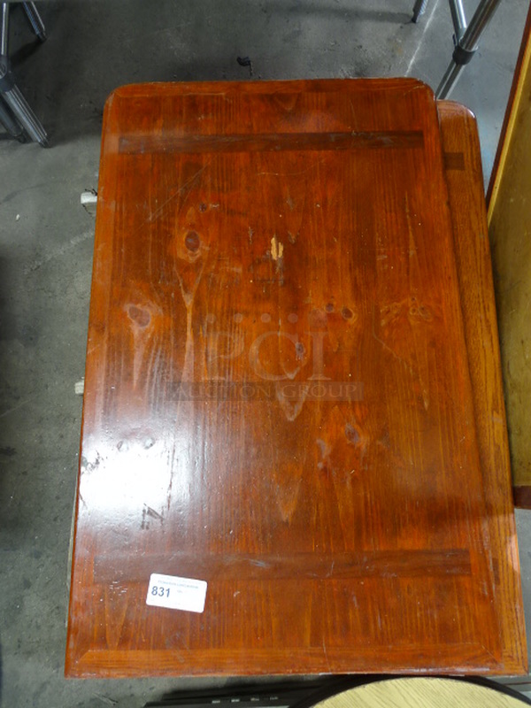 (x4) 4 Times Your Bid. Cherry Finished Table Tops. Stock Photo, Cosmetic Differences May Occur.  47x30x1.5 