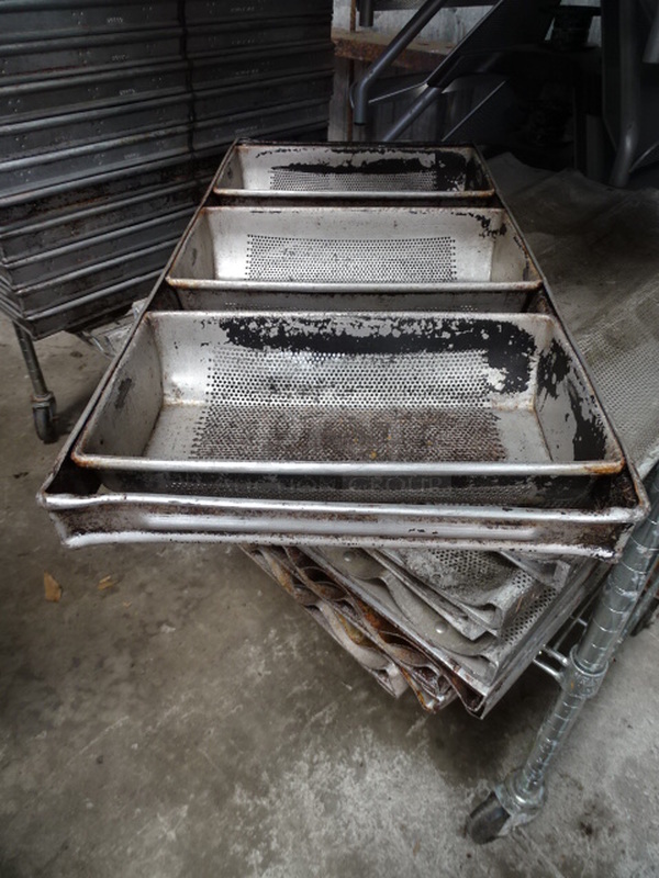 (x6) 6 Times Your Bid. Commercial Bread Pans. 12x26x1
