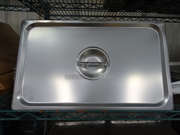 (x12) 12 Times Your Bid. Brand New Winco Model SPSCF Commercial Stainless Steel Full Size Solid Cover. 13x21x1  