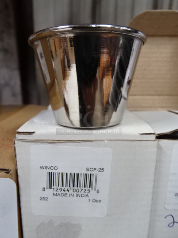STILL IN THE BOX! Brand New Winco Model SCP-25 Commercial Stainless Steel 2.5 OZ Ramekin. 2.25x2 