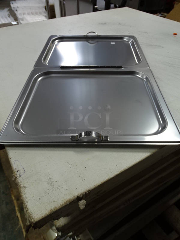 (X9) 9 Times Your Bid. Brand New Winco Model C-HFC1 Commercial Stainless Steel Full Size Flat Hinged Cover. 13x12x.5