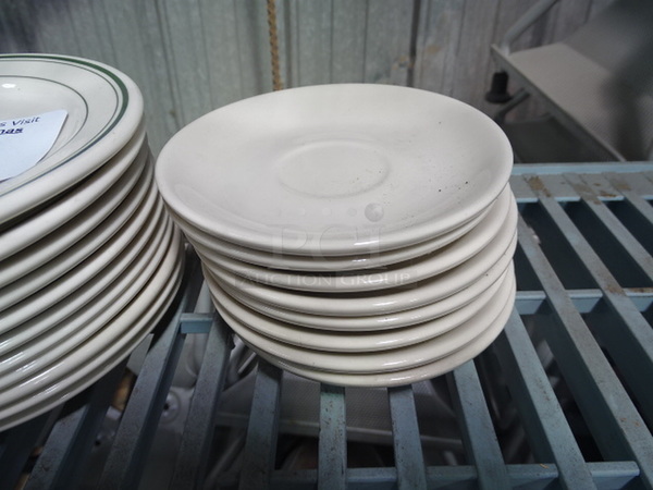 ALL ONE MONEY! White Serving Plates. 5x1
