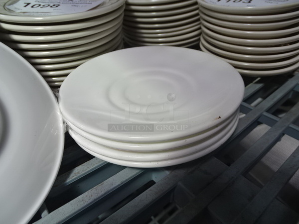 ALL ONE MONEY! White Serving Plates. 6x1