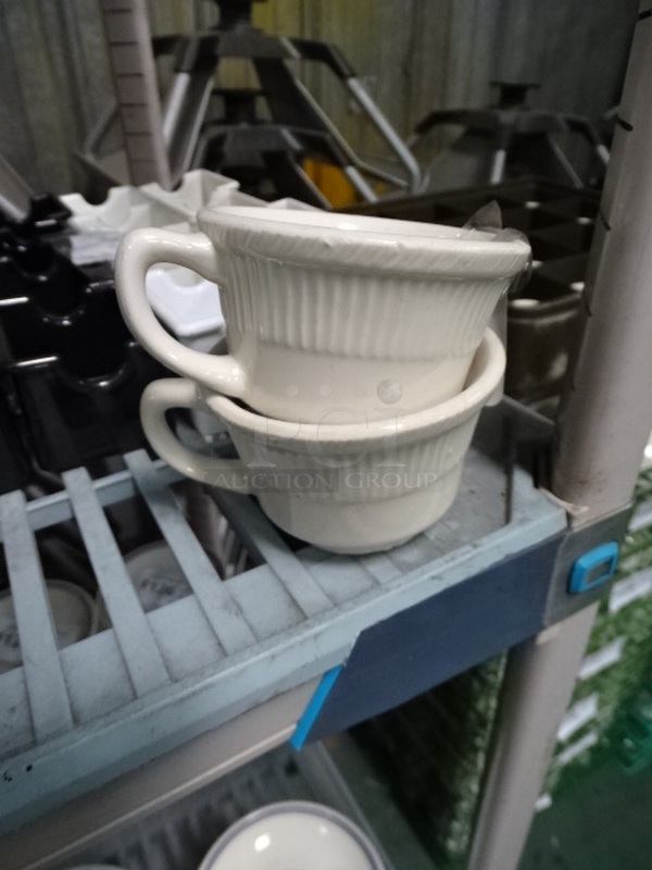 ALL ONE MONEY! Fluted Coffee Cups. 4.5x3.5x2.5