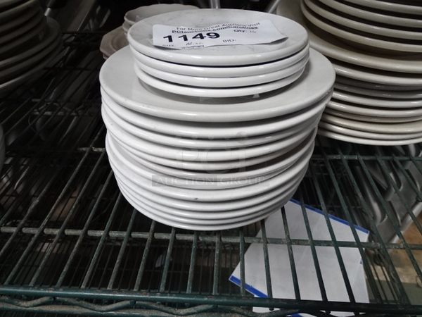 ALL ONE MONEY! Various Size White Serving Plates. 