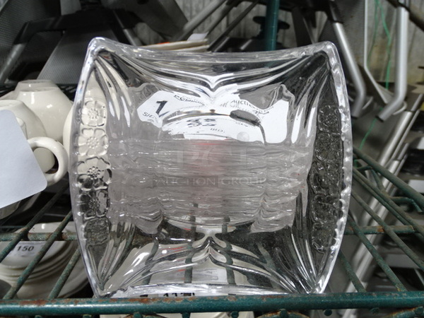 (x14) 14 Times Your Bid. Commercial Glass Ashtrays. 4x5 