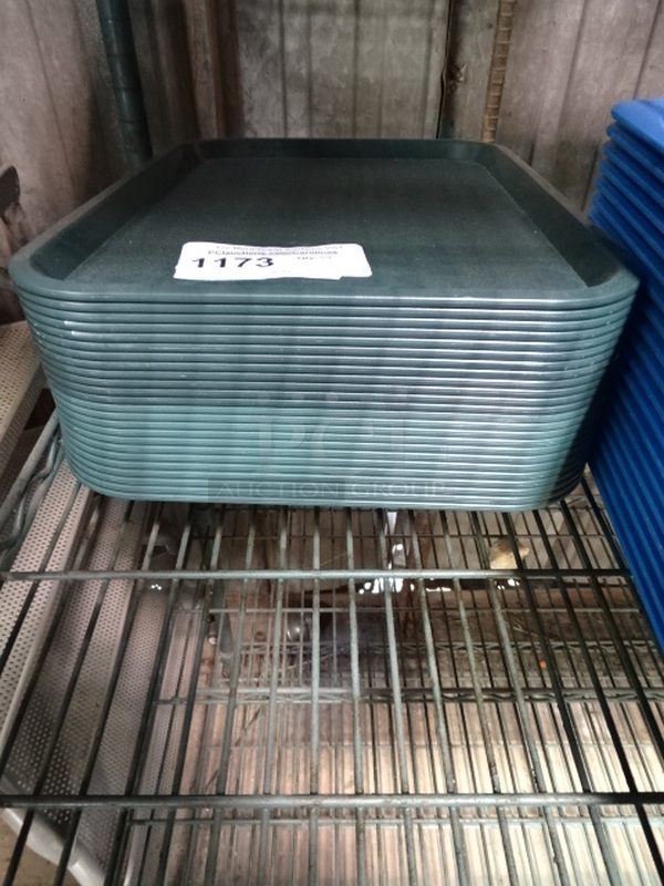ALL ONE MONEY! Green Commercial Serving Trays. 16x12x1 