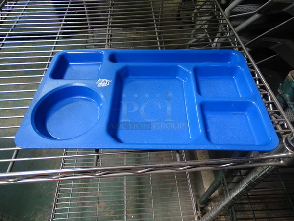ALL ONE MONEY! Blue Lunch Serving Trays. 14.5x9x1