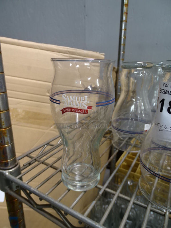 (x11) 11 Times Your Bid. Samuel Adams Beer Glasses. 2.5x6.5