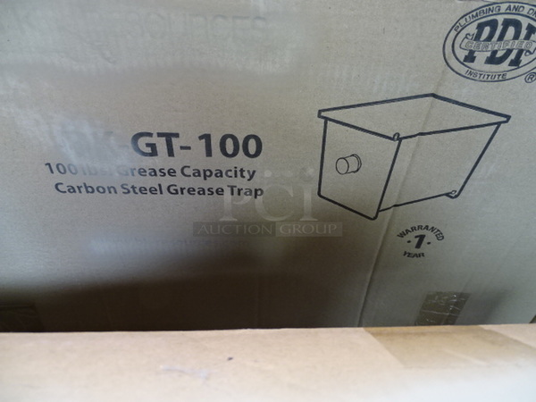 STILL IN THE BOX! Brand New John Boos Model GT-100 Commercial 100lb Grease Interceptor With 4