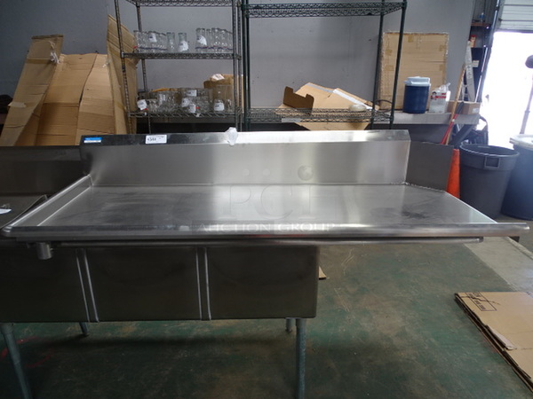 BRAND NEW! BK Resources Model BKCDT-72-L Commercial Stainless Steel Clean Dishtable With 10