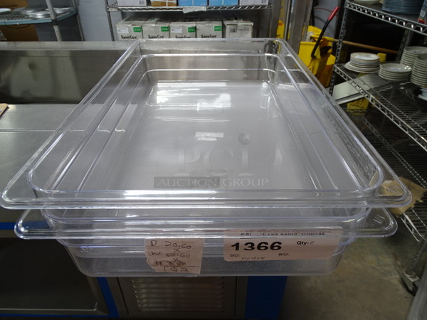 (x2) 2 Times Your Bid. Brand New Winco Model SP7104 Full Size Polycarbonate Pans 4